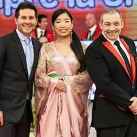 Marcelo Cezán, 'Yositoco' y César Escola, en nota sobre  que ella tuvo un romance con integrante del programa