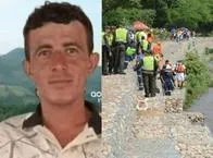 Rubén Arámbula Barbosa y los bomberos buscándolo.