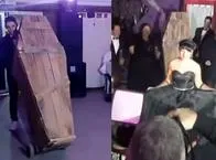 Joven llegó a su fiesta de 15 años en ataúd y asustó a sus familiares; es viral
