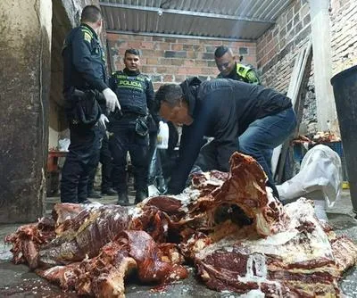 Incautan 250 kilos de carne insalubre, que iban a vender en Ciudad Bolívar
