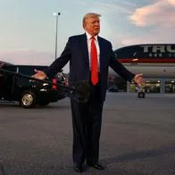 Donald Trump, tras pagar fianza en cárcel de Estados Unidos.