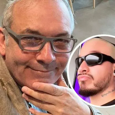 Foto de César Escola y de Sadid Márquez, en nota de que el jurado, fuera de Yo me llamo (Caracol), a doble de J Balvin por duro caso.