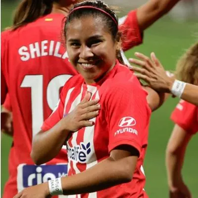 Leicy Santos y su dedicatoria a Jenni Hermoso en gol con Atlético vs Milan.