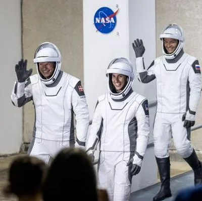 En video: así recibieron en el espacio a la nueva tripulación de la Nasa.