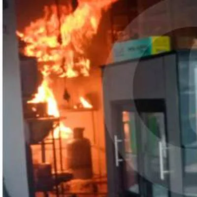 Antioquia: explosión en panadería de Yarumal por pipeta de gas causó incendio