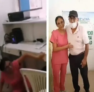 Paciente y enfermera que se escondió debajo de escritorio para no atenderlo sanaron conflicto.