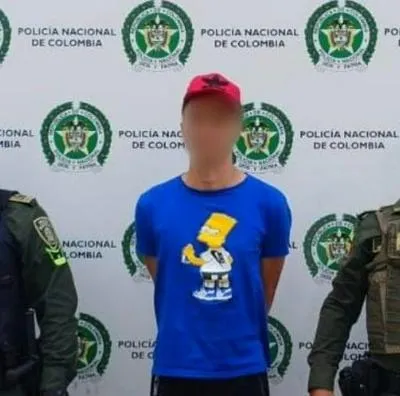 Dos de los ladroens capturados en Ibagué, que operaban bajo la modalidad de raponeo.