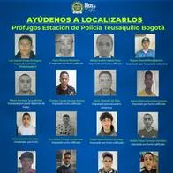 Estos son los reclusos que se fugaron de la estación de Teusaquillo