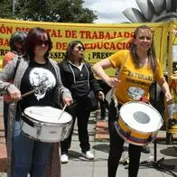 Protesta de Fecode, que habrá otra este 30 de agosto.