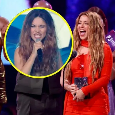 Imitadora de Shakira en 'Yo me llamo' y la artista colombiana, en nota de la reacción de la cantante a su doble