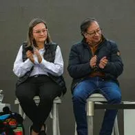 La exdirectora de Prosperidad, Cielo Rusinque, y el presidente Gustavo Petro.