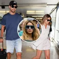Fotos de Gerard Piqué con Clara Chía y de Shakira, en nota de que la novia del español luce muy parecida a la colombiana en foto de portada.