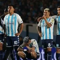 Juan Fernando Quintero y Roger Martínez, entre los jugadores de Racing, eliminados ante Boca Juniors en Copa Libertadores.