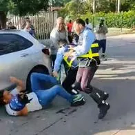 Agentes de tránsito en Cartagena pelearon con mototaxistas en Terminal de buses
