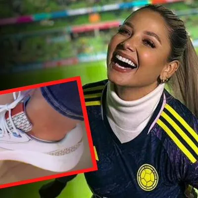 Melissa Martínez, famosa presentadora colombiana, mostró unos exclusivos tenis que usa y sorprendió por la cantidad de plata que valen.