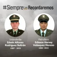 Meta: identidades de 2 policías asesinados por atentado de disidencias de Farc