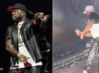 50 Cent golpeó a una fan con un micrófono en un concierto y la dejó herida: video