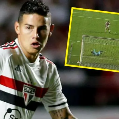 James envió el balón a las nubes en los penaltis y sentenció eliminación de Sao Paulo