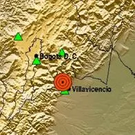Temblor en Colombia este primero de septiembre. El Servicio Geológico Colombiano informó que el movimiento telúrico se produjo Villavicencio.