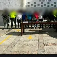 Seis capturados en intento de hurto a un banco en Ocaña