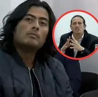Nicolás Petro y el abogado David Teleki, quien renunció a la defensa del hijo del presidente Gustavo Petro
