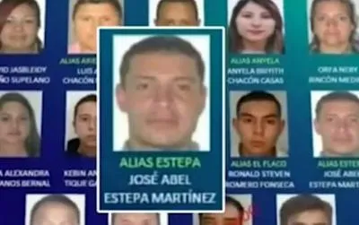 Cartel de lo más buscados de Bogotá. En relación con capturado.