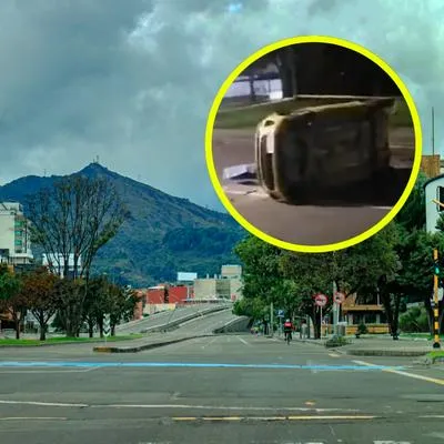 Accidente de taxi dejó persona muerta en Bogotá.