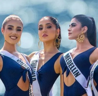 Candidatas al Miss Universe Colombia, donde aparece Valeria Giraldo, miss Medellín y quien quedó por fuera del 'top 15'