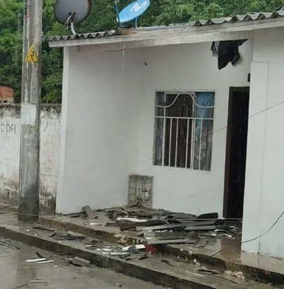 En Galapa, Atlántico, fuerte vendaval por lluvias dejó techos destruidos 