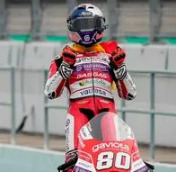 David Alonso, colombiano ganador del Gran Premio de Cataluña en Moto 3