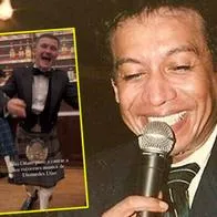 A lo Diomedes Díaz, extranjero en falda se dejó contagiar de 'influencer' colombiano.