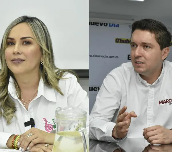 Candidatos a la Alcaldía de Ibagué Marco Hincapié y Johana Aranda.