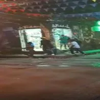 En el centro histórico de Cartagena dos mujeres protagonizaron riña con pico de botella.