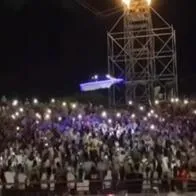 Cantante vallenato hizo 'show' para terrícolas y aterrizó en tarima en 'platillo volador'