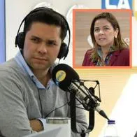 Luis Carlos Vélez tuvo una acalorada la ministra de Agricultura por que ella le hizo graves señalamientos sobre asuntos que no se mencionaron al aire. 