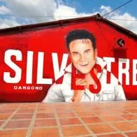 Pintan mural de Silvestre Dangond en Urumita; buscan que sea un atractivo turístico