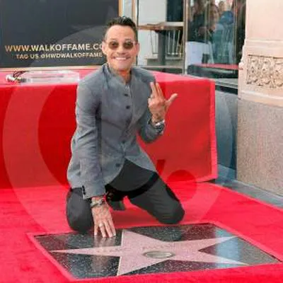 Marc Anthony recibió su estrella en el paseo de la fama de Hollywood