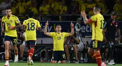 Gol de Rafael Santos Borré en el partido de Colombia vs. Venezuela hoy.