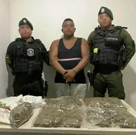 Cae jibaro con más de 2 mil dosis de marihuana en el barrio La Esperanza, Cartagena.