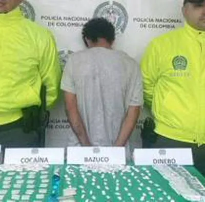 Capturado en flagrancia por tráfico de estupefacientes en Quimbaya.
