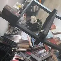 Aspiradora robot no paró con los elementos y dejó un desorden peor en un apartamento.