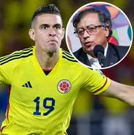 Fotos de Rafael Santos Borré y de Gustavo Petro, en nota de qué pasó con el presidente en evento al tiempo de Colombia vs. Venezuela (video)