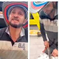 Campesino de Antioquia botó una carga de yuca en el parque de Anorí, porque nadie se la quería comprar. Expresó que hay abundancia del tubérculo en la zona.