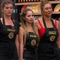 Foto de amenazadas en 'Masterchef', en nota de que en en el concurso de RCN, quién sale eliminada entre Martha Isabel Bolaños y Zulma Rey