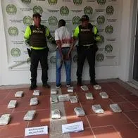 Policía de Bolívar capturó a un adulto mayor que transportaba en una maleta con 9 kilos de marihuana y que pretendía llevarla a Magangué.