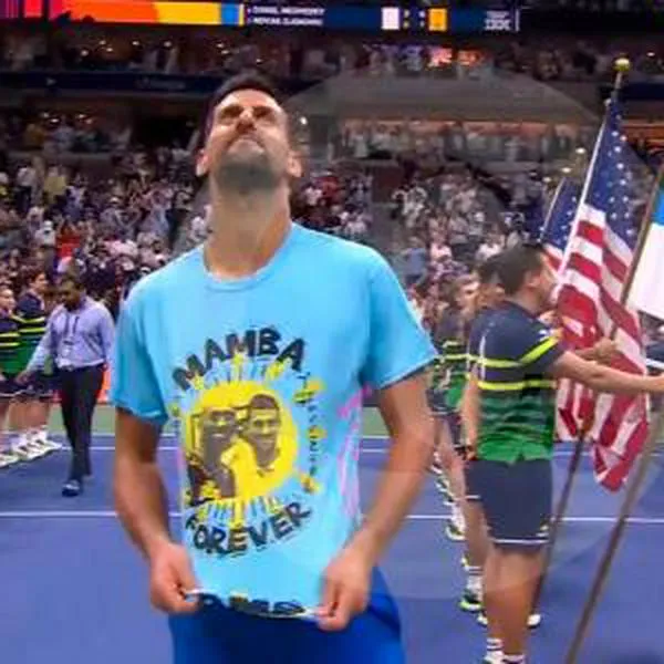 Video: Así fue el emotivo homenaje de Novak Djokovic a Kobe Bryant.
