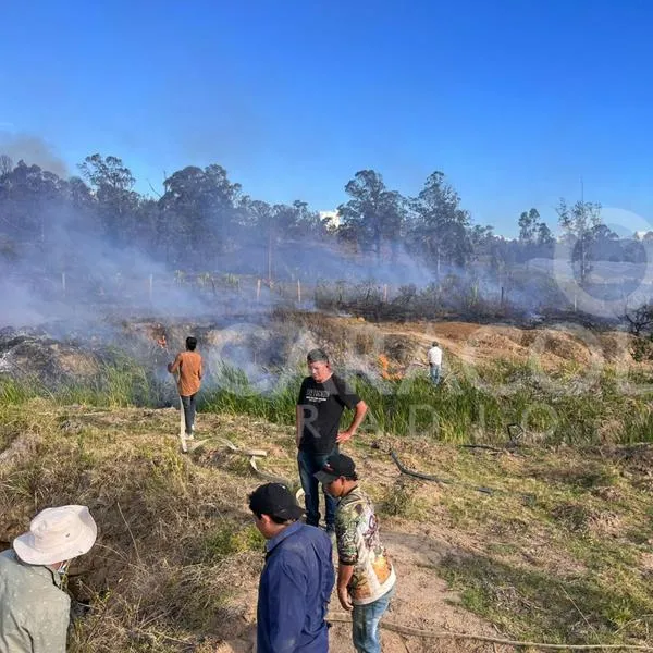 Incendio en Villa de Leyva incineró invernadero y por lo menos 20 hectáreas
