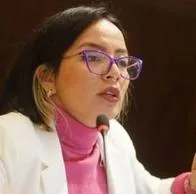 La congresista Jennifer Pedraza se retiró de un foro por que el moderador del espacio fue el periodista Hollman Morris, acusado de violencia de género.