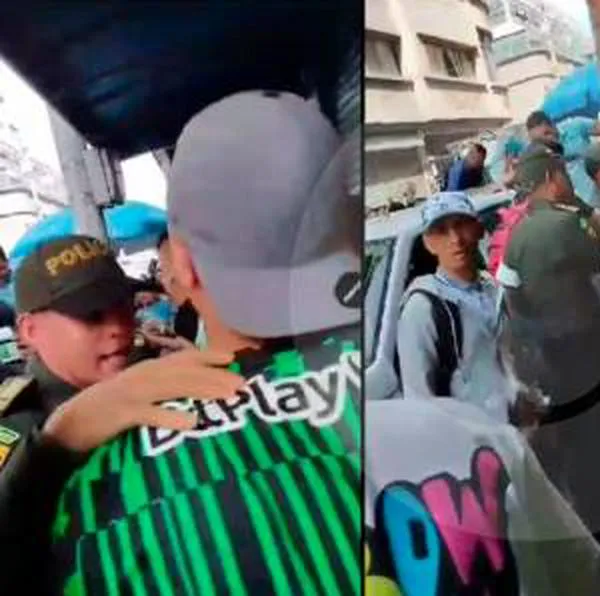 Comerciantes del Ópera no dejaron ingresar a policías que pretendían adelantar un operativo anticontrabando.