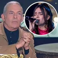 Fotos de César Escola y doble de Greeicy, en nota de que el jurado en 'Yo me llamo' animó a la artista por novio, del que hay extrañeza